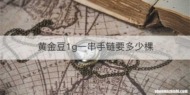 黄金豆1g一串手链要多少棵