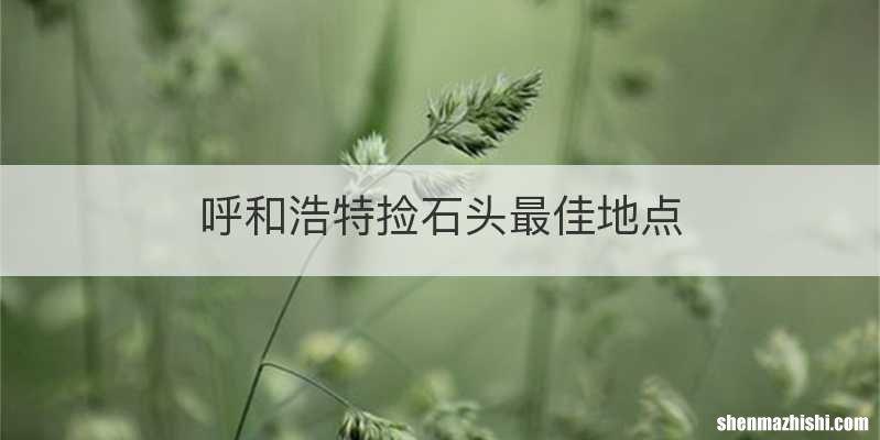 呼和浩特捡石头最佳地点