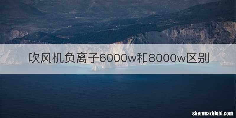吹风机负离子6000w和8000w区别