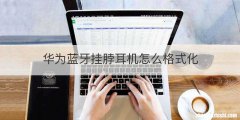 华为蓝牙挂脖耳机怎么格式化