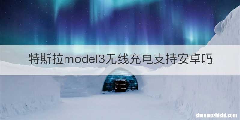 特斯拉model3无线充电支持安卓吗