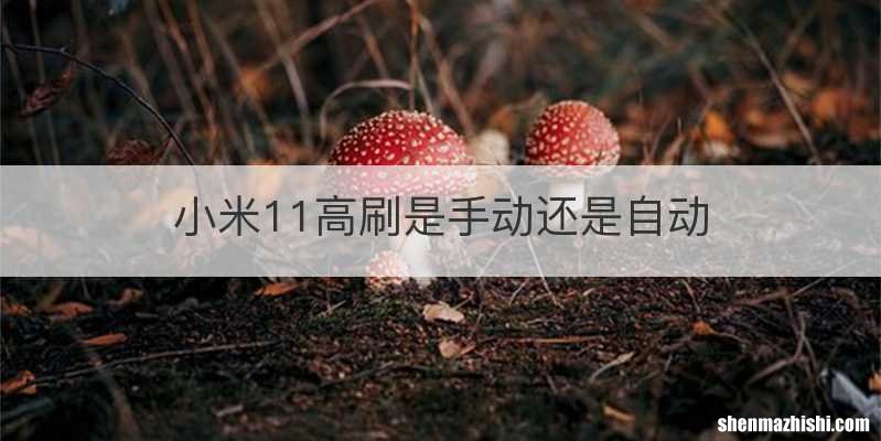 小米11高刷是手动还是自动