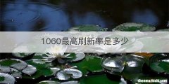 1060最高刷新率是多少