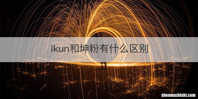 ikun和坤粉有什么区别