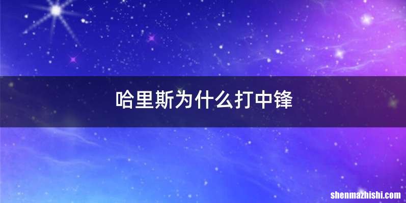 哈里斯为什么打中锋