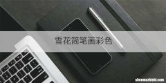 雪花简笔画彩色