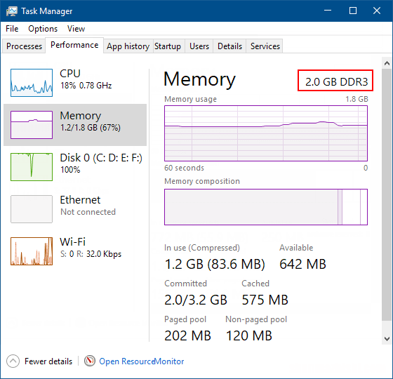 RAM 如何在Windows10/7中查看系统内存大小