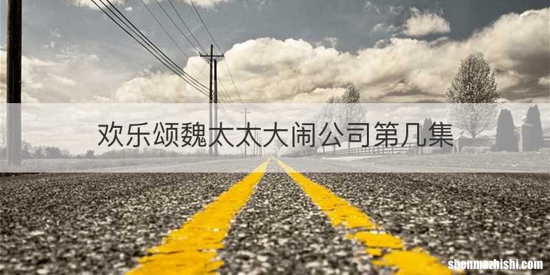 欢乐颂魏太太大闹公司第几集