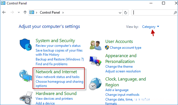 如何在Windows7/10中启动网络和共享中心