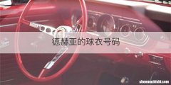 德赫亚的球衣号码