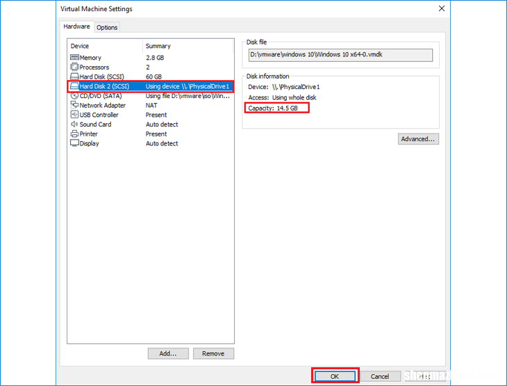 如何在VMware Workstation 15中从U盘启动Windows
