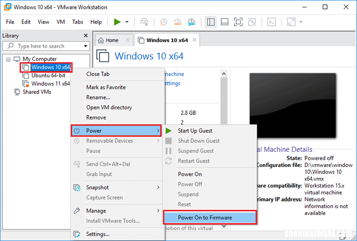 如何在VMware Workstation 15中从U盘启动Windows