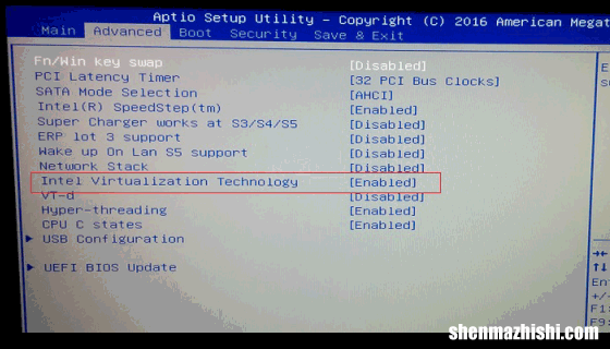 管理程序 如何在BIOS/UEFI中启用虚拟化