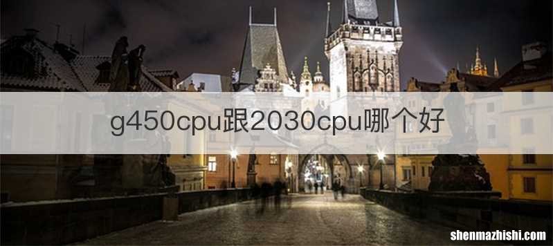 g450cpu跟2030cpu哪个好