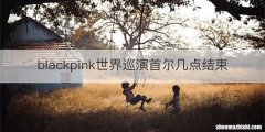 blackpink世界巡演首尔几点结束