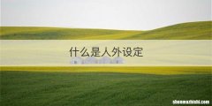 什么是人外设定