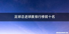 足球总进球数排行榜前十名