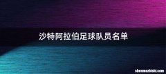 沙特阿拉伯足球队员名单