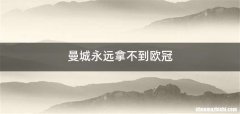 曼城永远拿不到欧冠