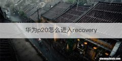 华为p20怎么进入recovery