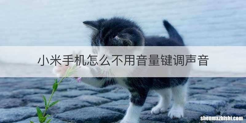 小米手机怎么不用音量键调声音