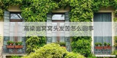 高粱面窝窝头发苦怎么回事