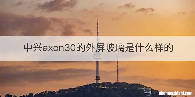 中兴axon30的外屏玻璃是什么样的
