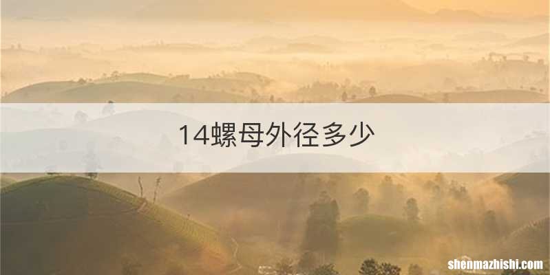 14螺母外径多少