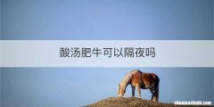 酸汤肥牛可以隔夜吗
