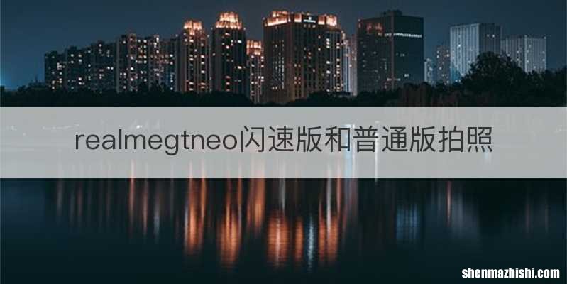 realmegtneo闪速版和普通版拍照