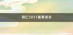 拜仁1011赛季球衣