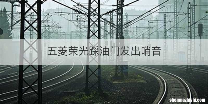 五菱荣光踩油门发出哨音