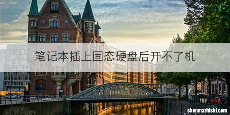 笔记本插上固态硬盘后开不了机