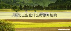 东北工业化什么时候开始的