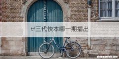 tf三代快本哪一期播出