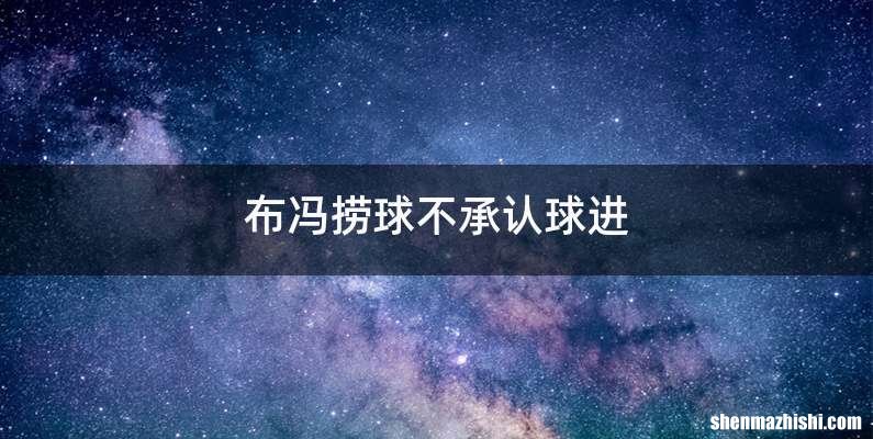 布冯捞球不承认球进