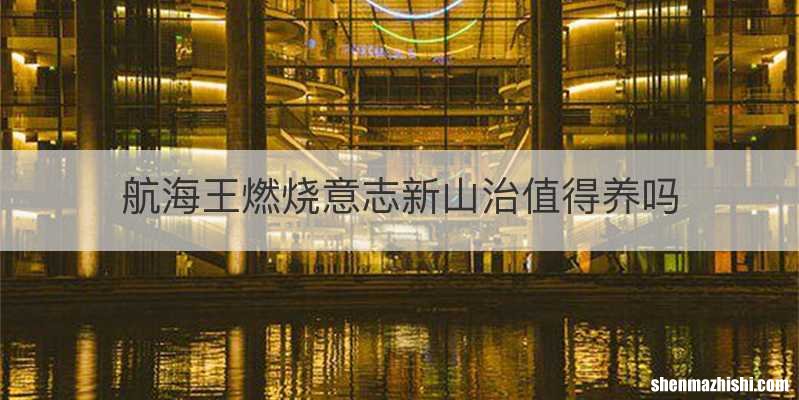 航海王燃烧意志新山治值得养吗