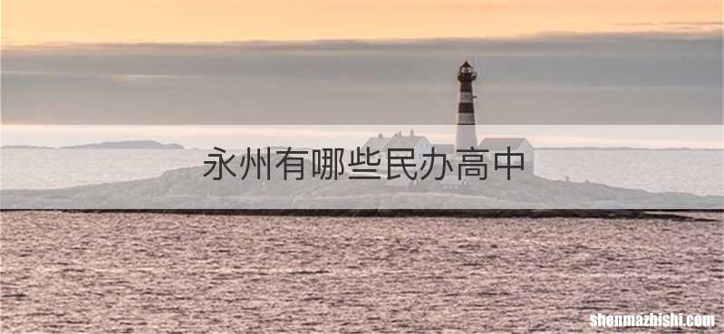 永州有哪些民办高中