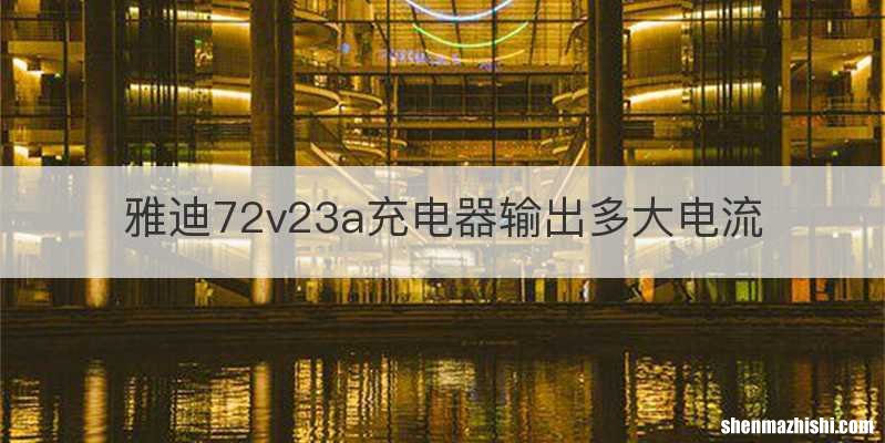 雅迪72v23a充电器输出多大电流