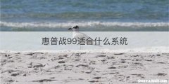 惠普战99适合什么系统