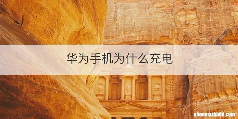 华为手机为什么充电