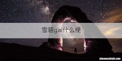 雪碧gai什么梗