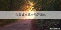 金宾波本威士忌好喝么
