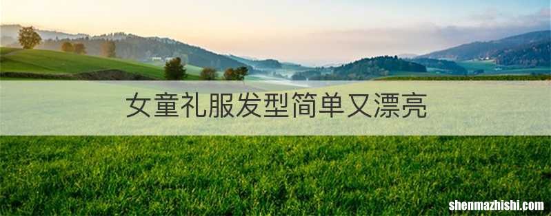 女童礼服发型简单又漂亮