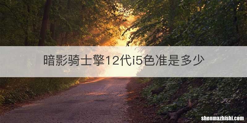 暗影骑士擎12代i5色准是多少