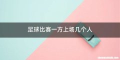 足球比赛一方上场几个人