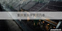 重庆音乐学院是几本
