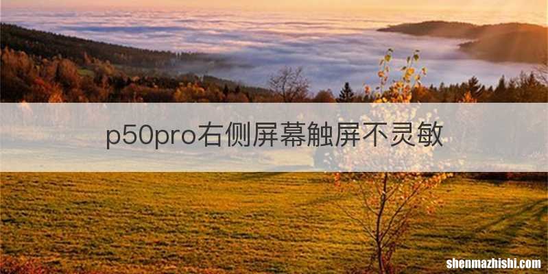p50pro右侧屏幕触屏不灵敏