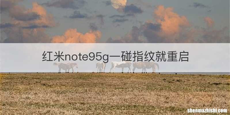 红米note95g一碰指纹就重启