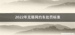 2022年无锡网约车处罚标准